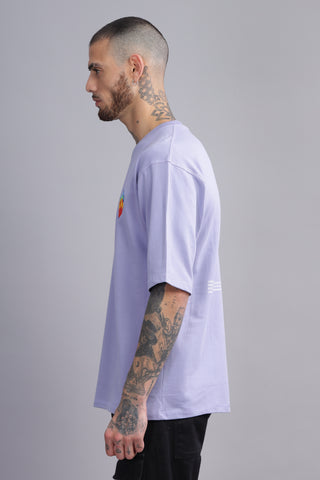 Lavender Float Edition Oversized Crew neck Tees