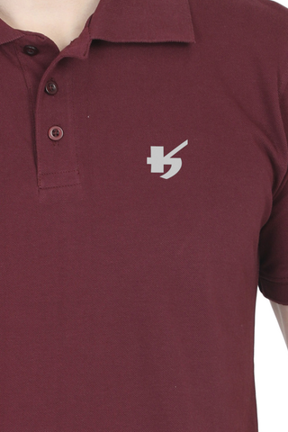 Men Casual Embroidered Polo Collar T-shirt