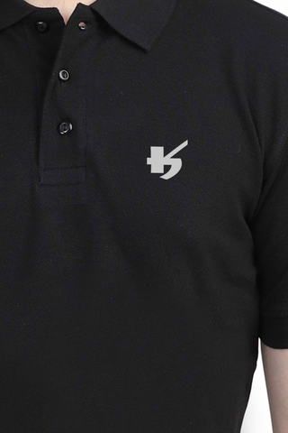 Men Casual Embroidered Polo Collar T-shirt