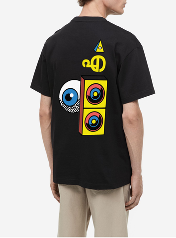 Retro Electronic Music Oversized Men T-Shirt