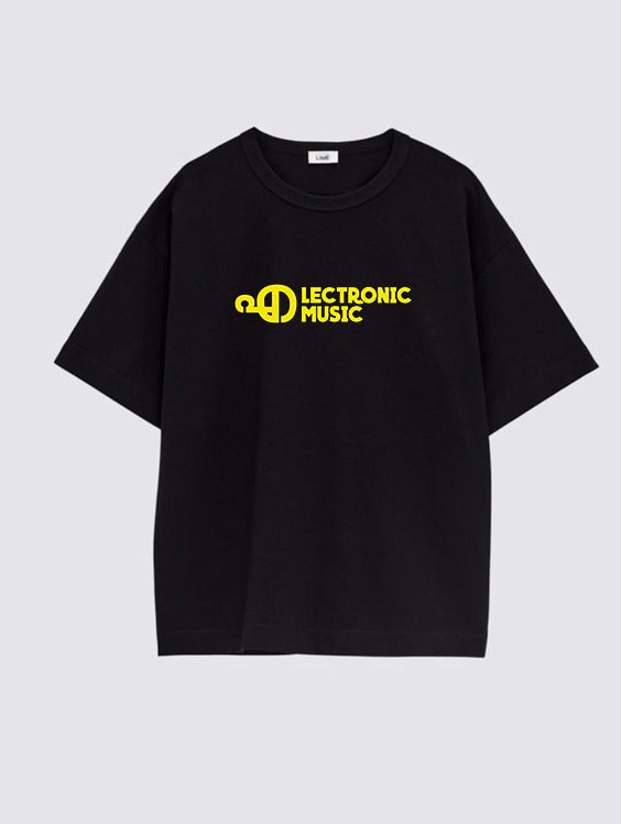 Retro Electronic Music Oversized Men T-Shirt