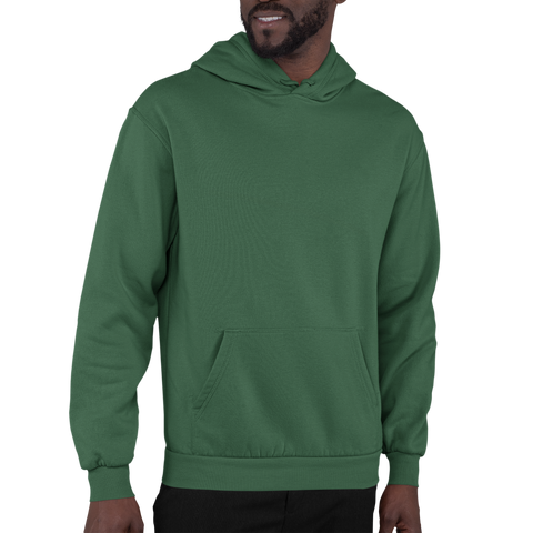 Bottle Green Solid Hoodie