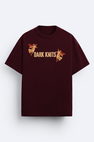 Dark Knits Maroon Oversized T-shirt