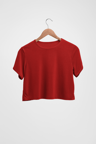 Women's Classic Red crop top